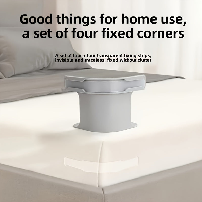 1 Set of 4 Invisible Fitted Sheet Holders