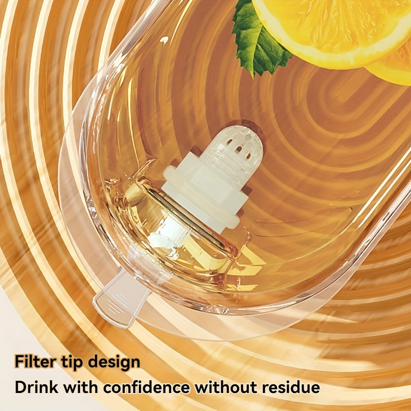 4L Plastic Refrigerator Beverage Dispenser with Spigot - Large Capacity Cold Drink Pitcher, Fruit Infuser Water Jug for Juice, Tea, Cold Brew, Household Beverage Tub with Tap (Set of 1)