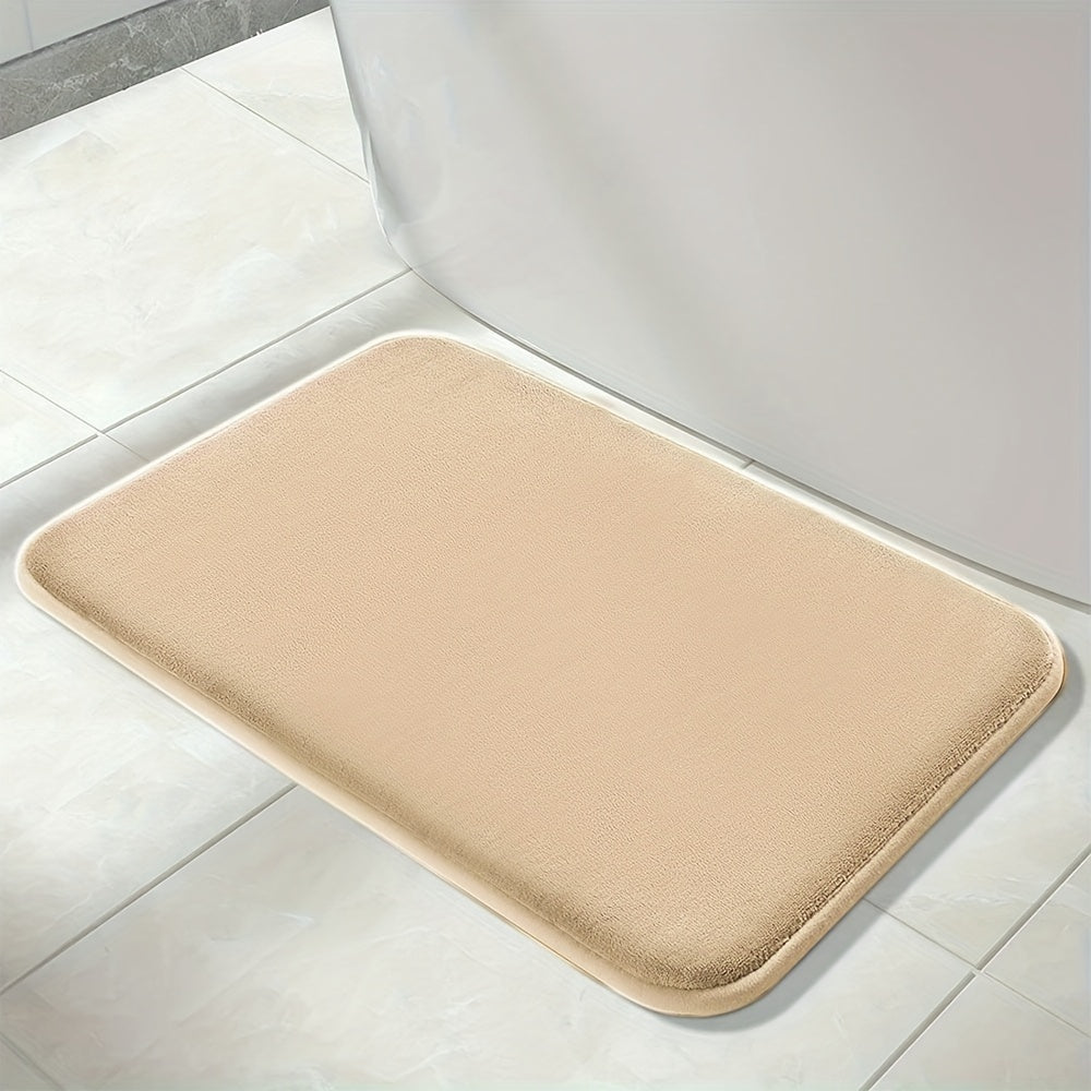 1pc Soft Floor Mat, Absorbent & Quick-drying Kitchen Floor Carpet, Non-slip Entry Doorway Floor Rug, Comfortable Memory Foam Cushioned Bathroom Foot Pad, For Bathroom Bedroom Kitchen Living Room Corrido, Ideal Living Room Supplies, Home Decoration