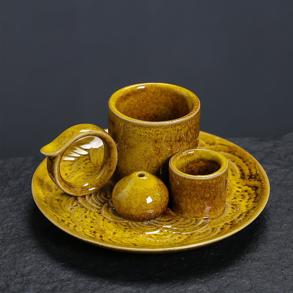1PC 4 IN 1 Premium Ceramic Incense Burner