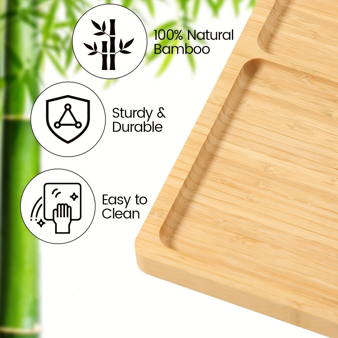 Bamboo Cheese Board Set with Knives
