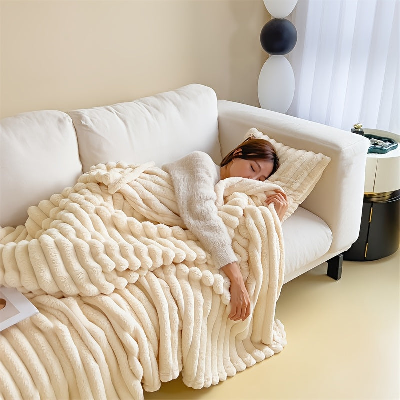 Ultra-Soft Double Luxurious Sofa Blanket