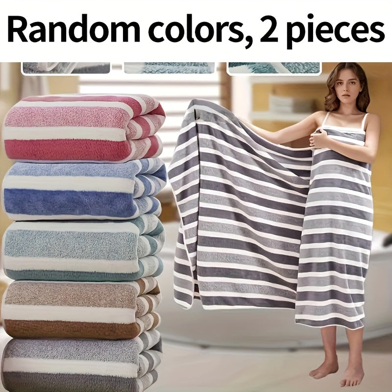 Microfiber Super Soft Absorbent Bath Towel Set (1/2 Pack), (69.34 x 138.96cm) Lightweight and quick-drying bath towel for body, sports, yoga, SPA, fitness