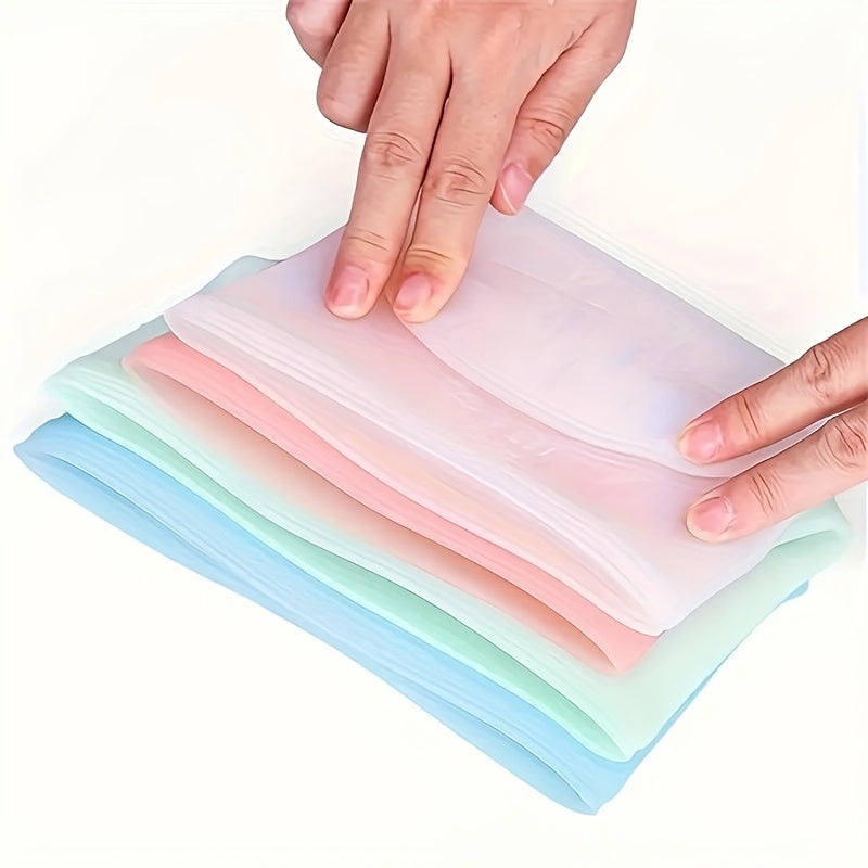 Reusable Silicone Food Storage Bags - Leakproof, Fresh-Keeping Ziplock Containers for Fridge & Freezer | 17.6oz, 35.2oz, 52.8oz | Ideal for Snacks, Fruits, and Vegetables
