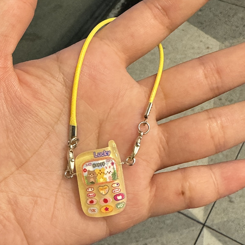 Cute Colorful Cartoon Animal Mobile Phone keychain Creative Funny Pendant Bag Hanging Accessories Gift