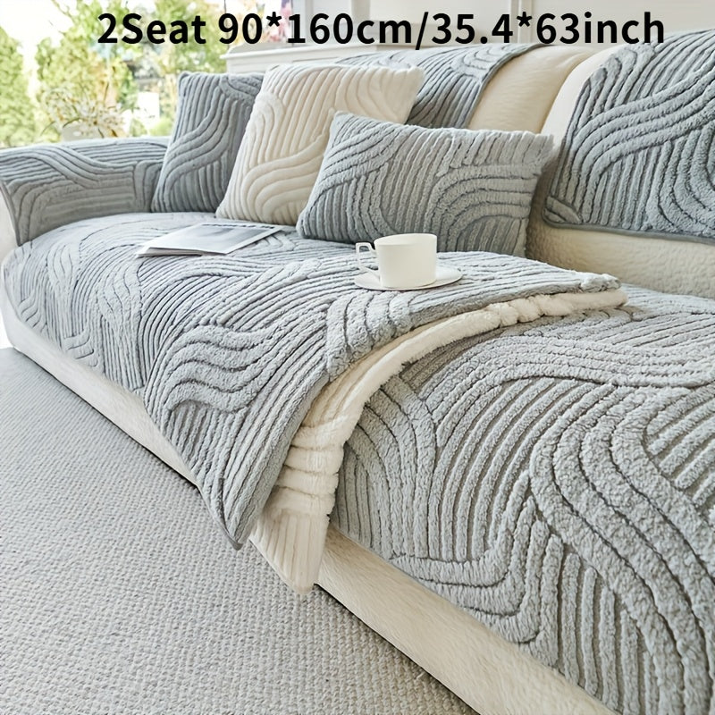 Luxurious Plush Non-Slip Sofa Mat