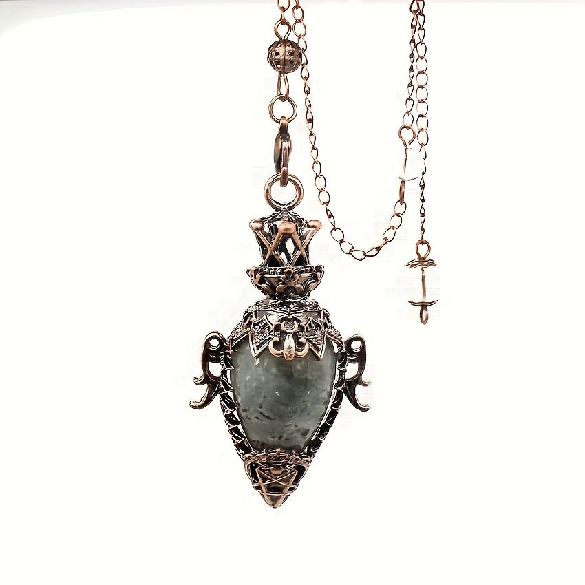 1pc Artificial Crystal Gemstone Hollow Bottle Shape Suitable for Home Fortune Telling Game Quartz Pendant, Ornament Home Office Desktop Decoration Crafts New Year, Valentine's Day, Easter Gift Small Statue Ornaments
