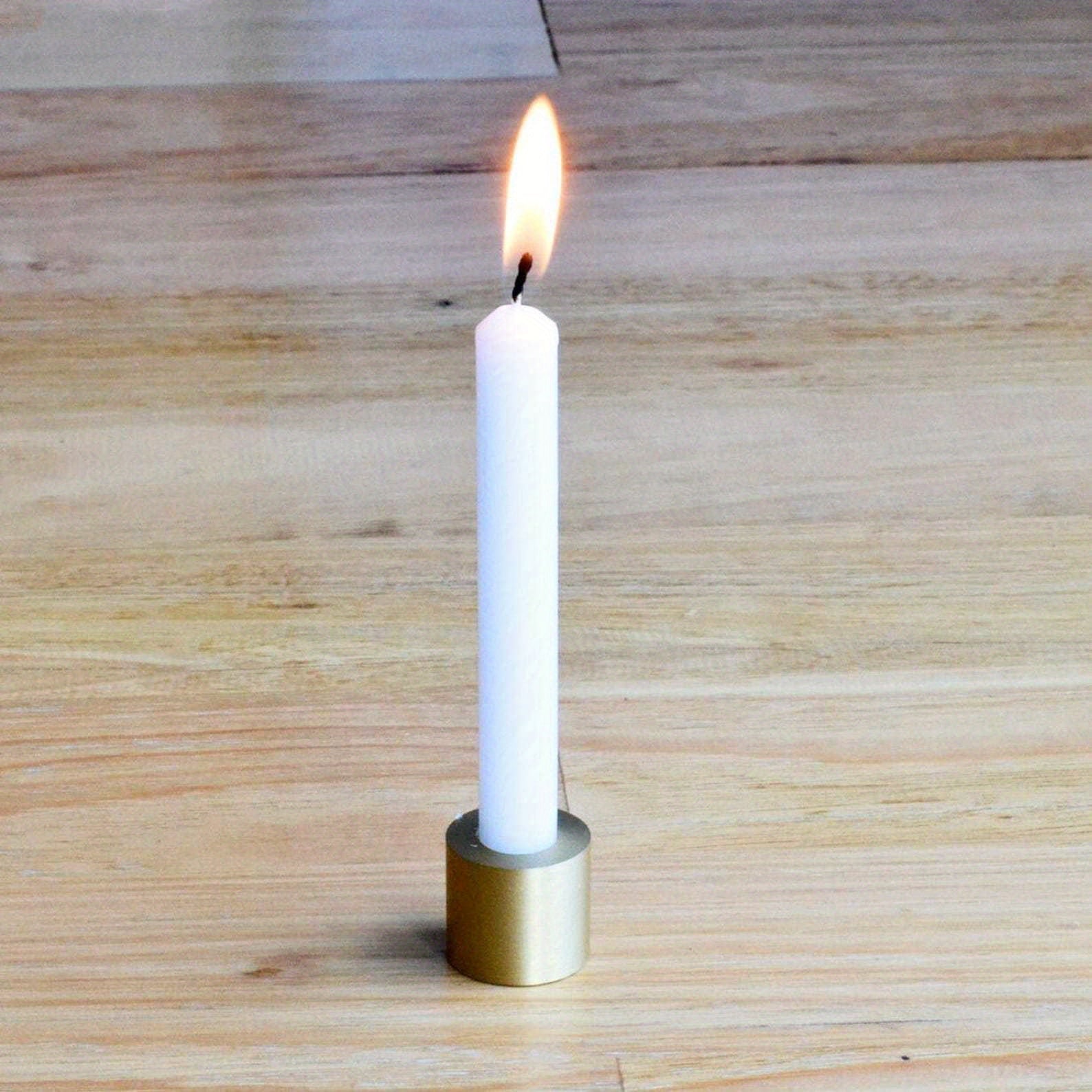 Set of 31 White Spell& Chime - Premium Mini Taper Candles for Rituals, Prayer, Birthdays, Meditation, Altar- 10.16 cm Tall, Unscented(White)