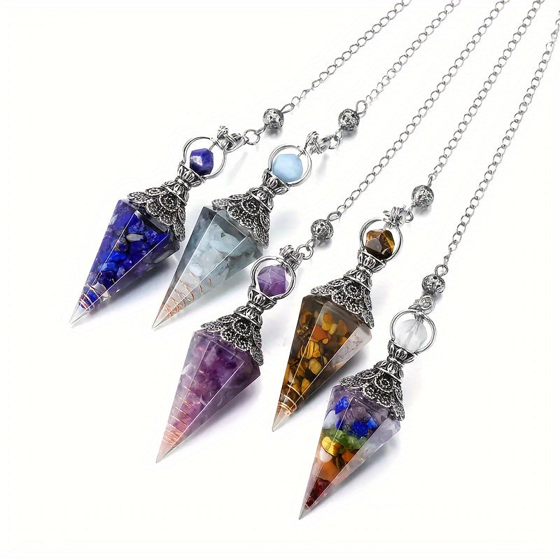 Hexagonal Pendulum Necklace for Balance & Divination - Ideal Gift Choice, DIY Crafts, Jewelry Patterns, DIY Jewelry Crafting Accessories