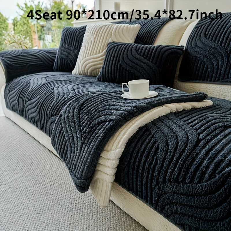 Luxurious Plush Non-Slip Sofa Mat