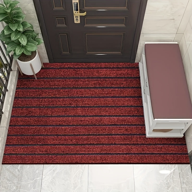 [Non-Slip Doormat] High Quality Non-Slip Striped Doormat | Durable Dust Removal Outdoor Entrance Mat, Easy to Clean, Cuttable Design, Seven Stripes, Absorbent, Halloween Christmas Gift