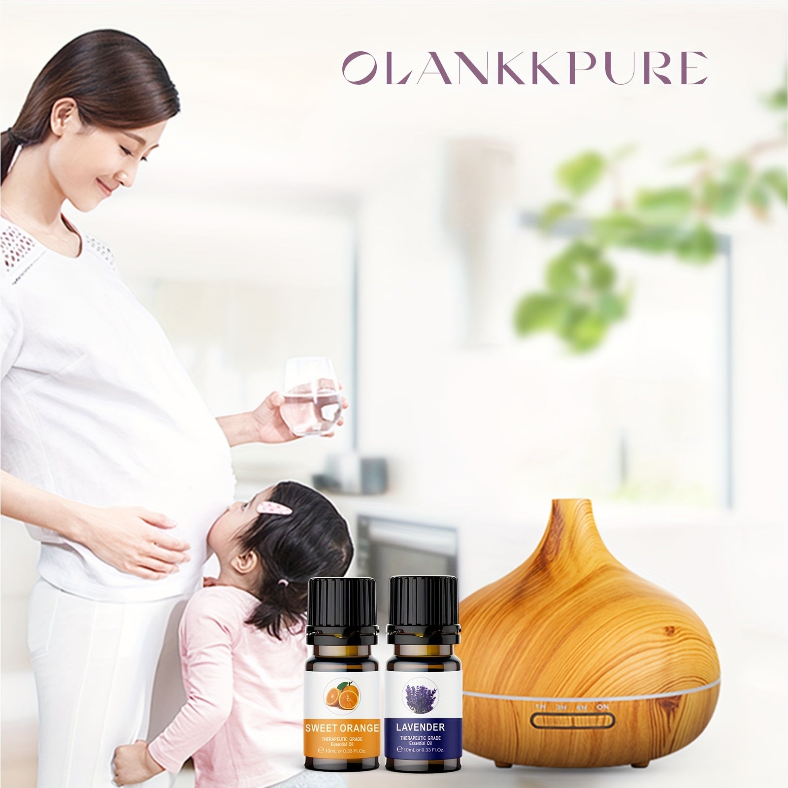 A Set of 6 Essential Oils, Suitable for Air Freshening, Including Lavender, Jasmine, Mint, Eucalyptus, Sweet Orange, And Vanilla.