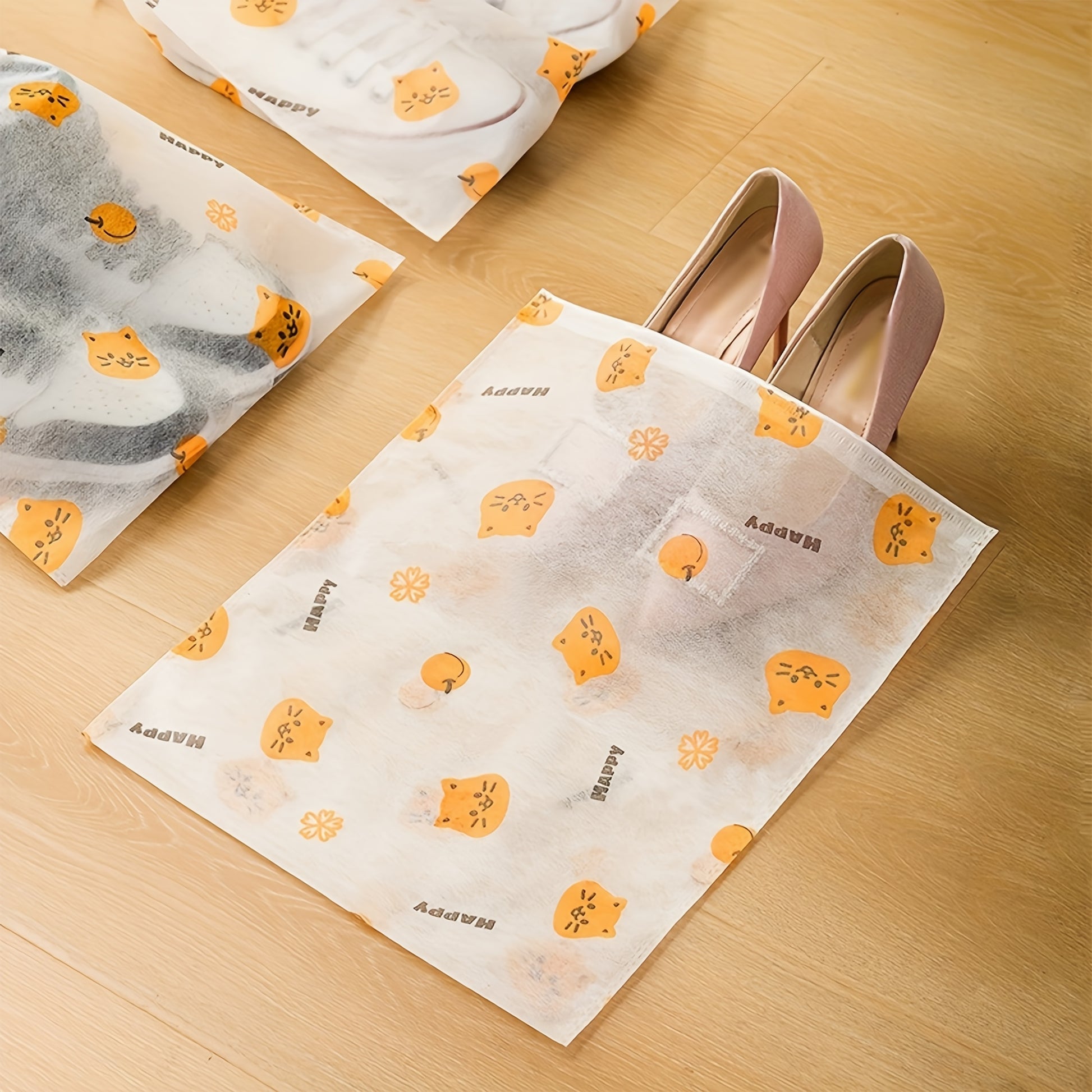 [10pcs Dustproof Shoe Storage] 10pcs Set Hanging Shoe Storage Bags - Stylish, Dustproof & Moisture-Resistant Organizer for Small to Large Shoes, Perfect for Home & Kitchen, Hanging Shoe Organizers
