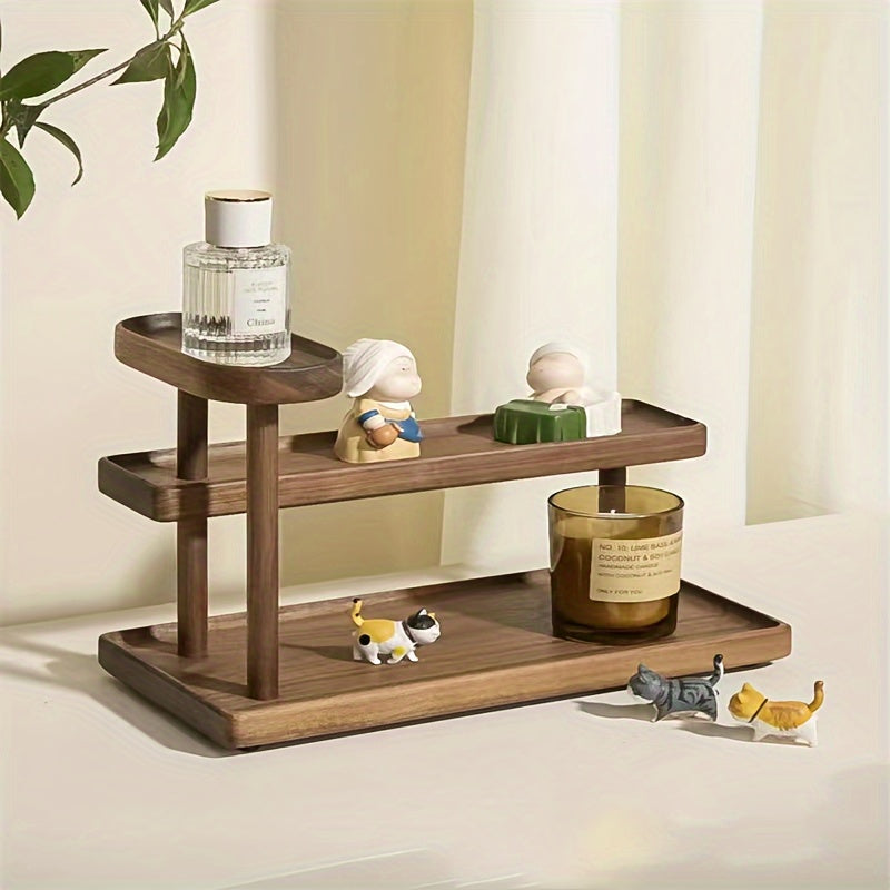 Chic Wooden Multi-Tier Desktop Organizer