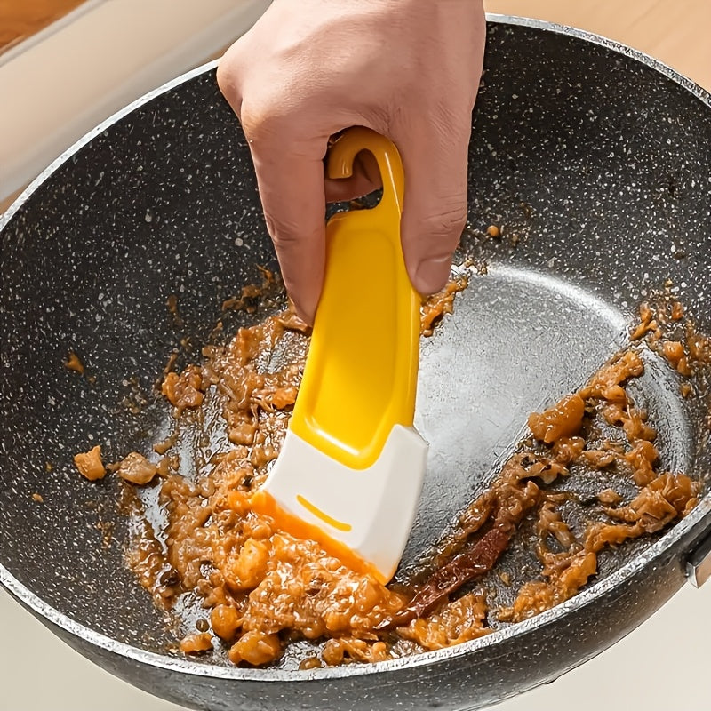 Heat-Resistant Non-Stick Silicone Scraper - 1pc Kitchen Scraper for Cooking & Baking - Easy to Clean, No Electricity Needed