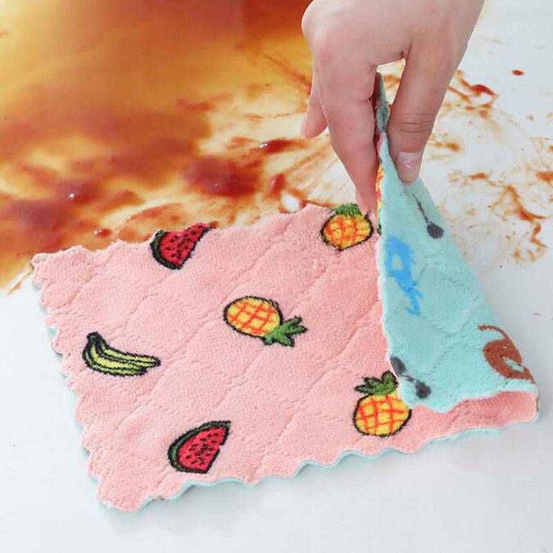 [Super Absorbent] Reusable Dish Cellulose Sponge Cloths | 5pcs/10pcs/15pcs/30pcs | Cellulose/Coral Fleece | Super Absorbent, Washable, Fast Drying | Kitchen/Dish Cleaning
