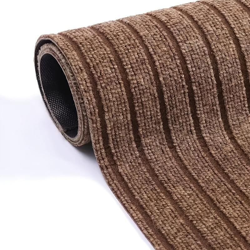 [Non-Slip Doormat] High Quality Non-Slip Striped Doormat | Durable Dust Removal Outdoor Entrance Mat, Easy to Clean, Cuttable Design, Seven Stripes, Absorbent, Halloween Christmas Gift
