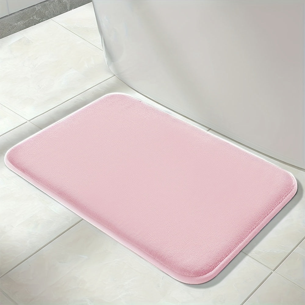 1pc Soft Floor Mat, Absorbent & Quick-drying Kitchen Floor Carpet, Non-slip Entry Doorway Floor Rug, Comfortable Memory Foam Cushioned Bathroom Foot Pad, For Bathroom Bedroom Kitchen Living Room Corrido, Ideal Living Room Supplies, Home Decoration