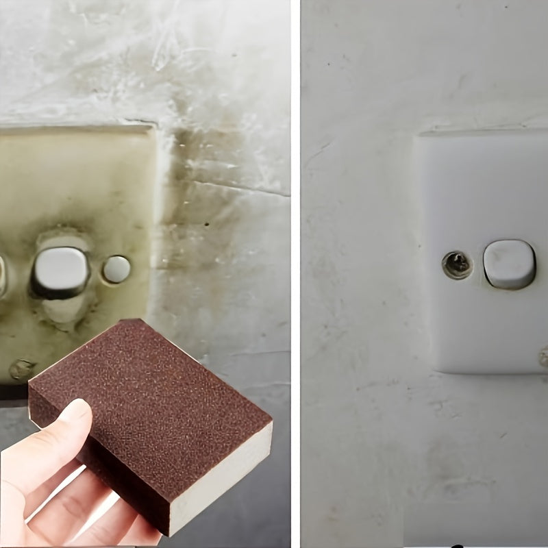 1/3/6/9pcs, Emery Magic Wipe, Pot Bottom Cleaning Descaling Sponge, Pot Sponge Brush, Iron Rust Removal Sponge, Dishwashing Sponge Block, Scouring Pads, Power Decontamination, Cleaning Supplies, Cleaning Tool, Back To School Supplies