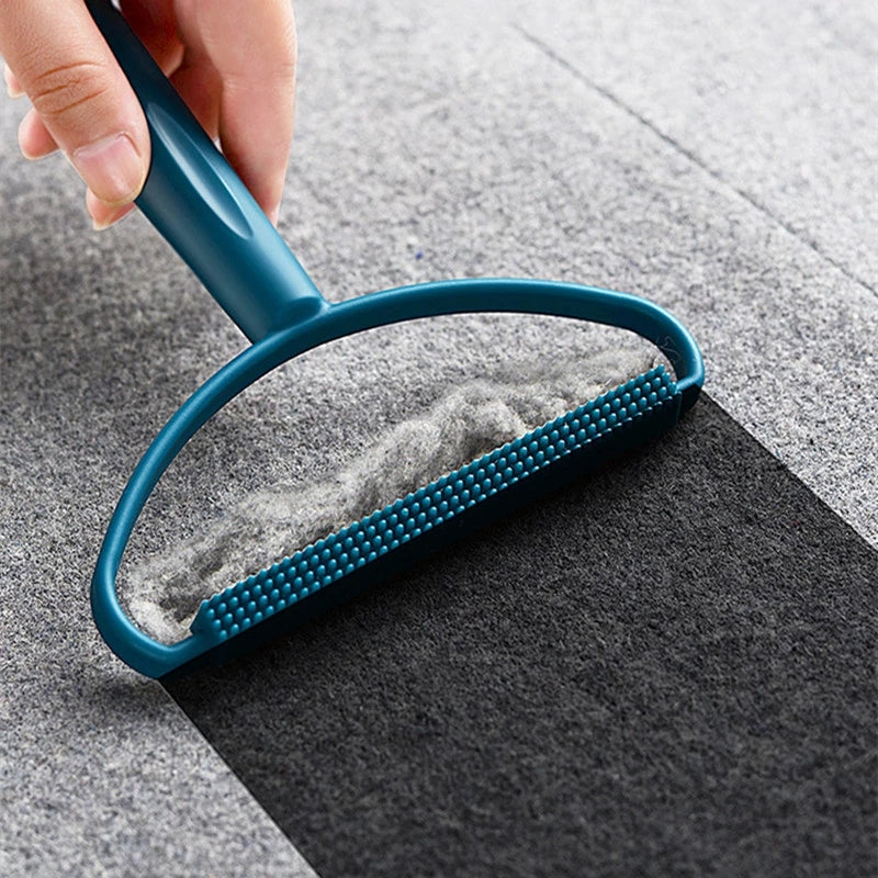No Electricity Needed Manual Lint Remover - Hard Firmness Reusable Trimmer for Coats, Sweaters, Carpet, Bedding, Pet Supplies - Plastic Handle, Attachment Included