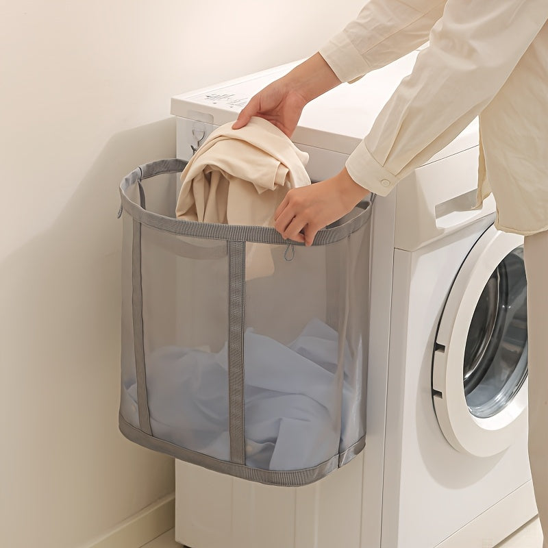 [Folding Laundry Basket] 1 Folding Laundry Basket | Portable Dirty Clothes Storage Bag with Handle, Suitable for Bedroom, Laundry Room, Bathroom, Toys and Sundries, Festival Gifts, Mother's Day Gifts
