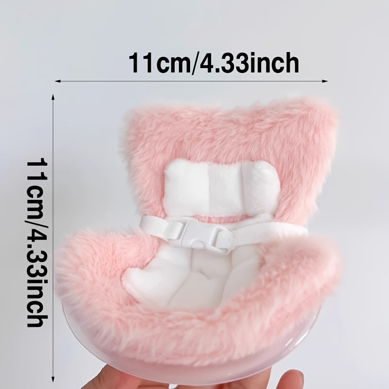 Car Dashboard Ornamen labubu plush seat, Colorful Car Vent Clip Decor, The Monsters Have a Seat accessories - Cute Safety Seat Design, Fun Dollhouse Accessory & Interior Decoration for Vehicles