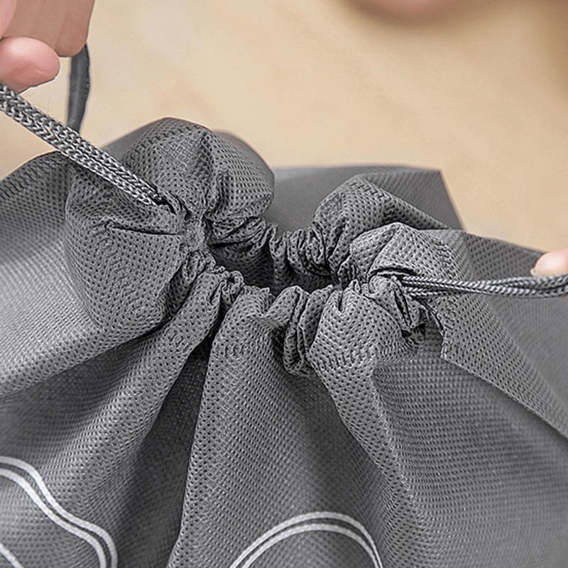 10/5pcs Multi-Color Shoes Storage Bag Closet Organizer Non-woven Travel Portable Bag Clothing Classified Hanging Bag, Hanging Shoe Organizers