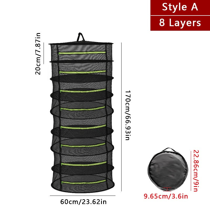 1pc Multi-Layer Drying Net Bag - Efficiently Dries Herbs, Fish, and Delicates, Provides Ample Hanging Storage, Organizes and Maximizes Storage Capacity - Ideal for Home Organization and Decluttering, Must-Have Storage Supply