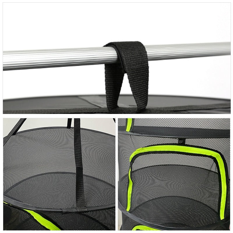 1pc Multi-Layer Drying Net Bag - Efficiently Dries Herbs, Fish, and Delicates, Provides Ample Hanging Storage, Organizes and Maximizes Storage Capacity - Ideal for Home Organization and Decluttering, Must-Have Storage Supply