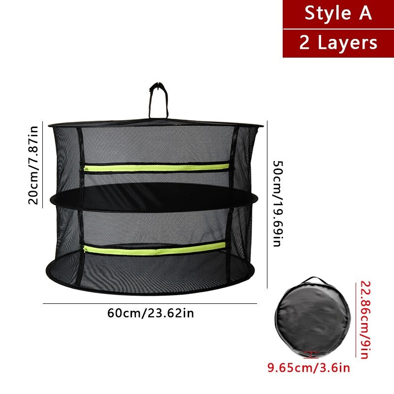 1pc Multi-Layer Drying Net Bag - Efficiently Dries Herbs, Fish, and Delicates, Provides Ample Hanging Storage, Organizes and Maximizes Storage Capacity - Ideal for Home Organization and Decluttering, Must-Have Storage Supply