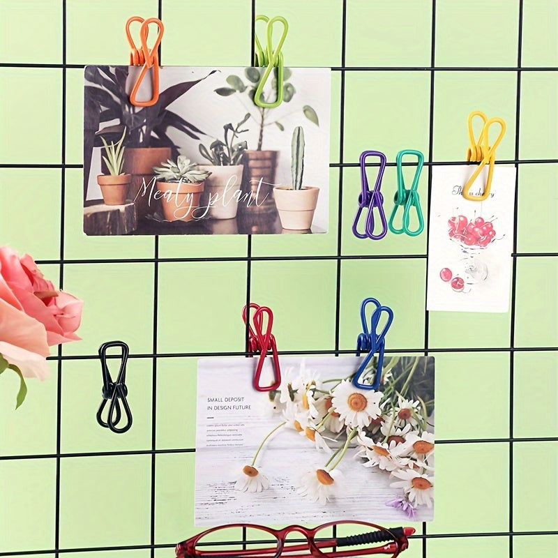 10pcs Durable Multi-Purpose PVC-Coated Steel Clips for Sealing Food Bags, Chips & More - Easy to Clean Kitchen & Dining Accessories (Assorted Colors)