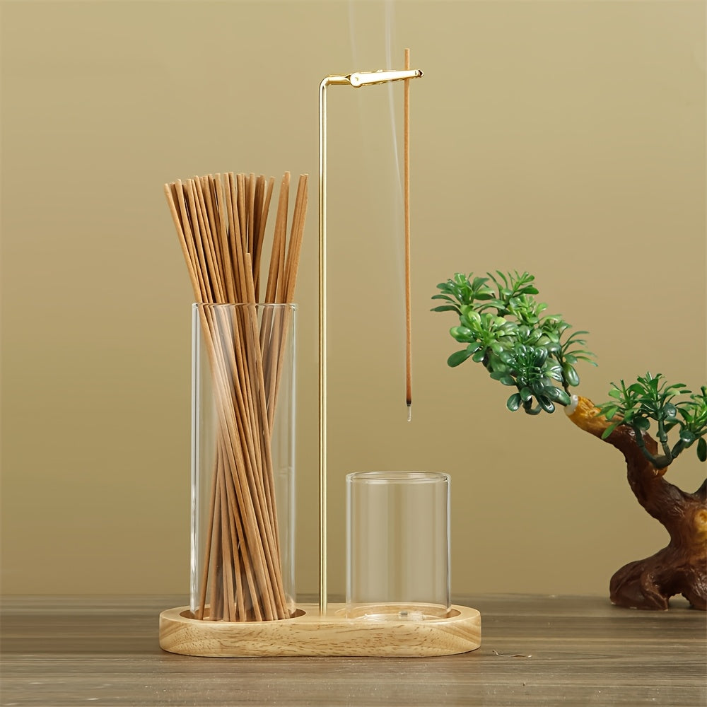 2-in-1 Incense Candle Stand Anti Fly Ash Incense Burner