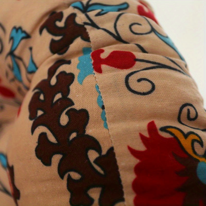 Thick Round Cushion, Futon, Window Cushion, Tatami Pad, Ethnic Fabric Mat, Yoga Mat