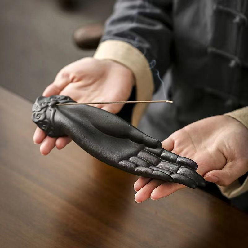 1pc, Buddha Hand Incense Stick Holder