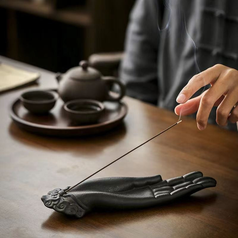 1pc, Buddha Hand Incense Stick Holder