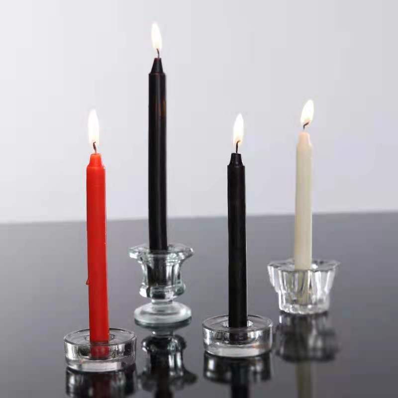 10 Fragranceless Straight Candles - Household Lighting Candles, Smokeless Romantic Wedding Long Pole Candles, High-End Wax Candles for Dining Tables, Restaurants, Gatherings, Easter, Day, and Valentine's Day