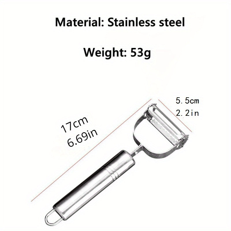 1pc Stainless Steel Sharp Vegetable Peeler