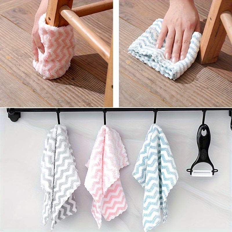 10pcs Ultra-Absorbent Microfiber Cleaning Cloths - Oil & Grease Resistant, Durable Dishwashing Towels in Bohemian Style Patterns for Kitchen, Bathroom & More - Easy to Clean & Reusable, Kitchen Towels