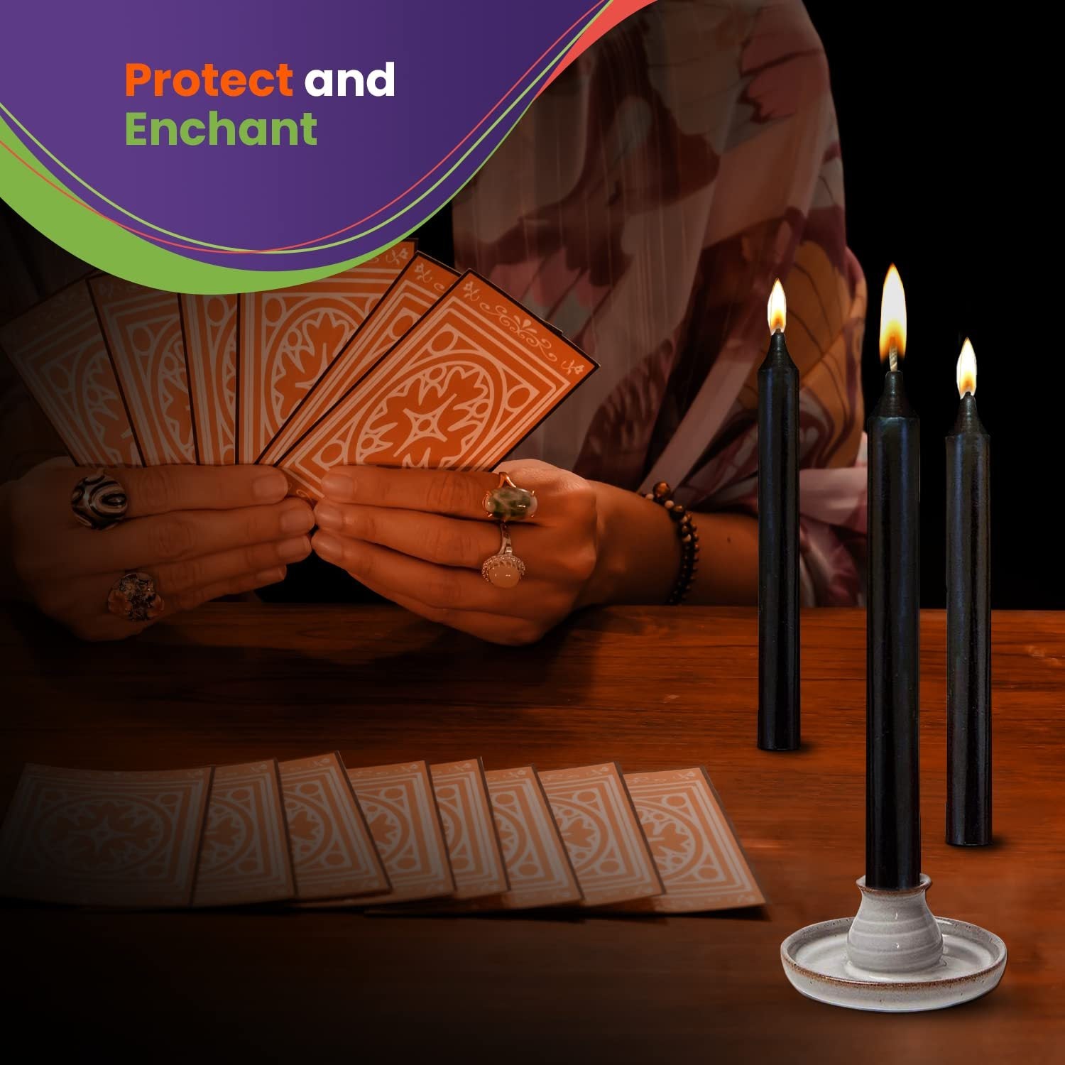 10/20pcs Black Spell Chime Candles – Premium Mini Unscented Taper Candles for Rituals, Prayer, Birthdays, Meditation, Altar, Spells, Chime Candles - 4 Inch Tall - Ideal for Witches