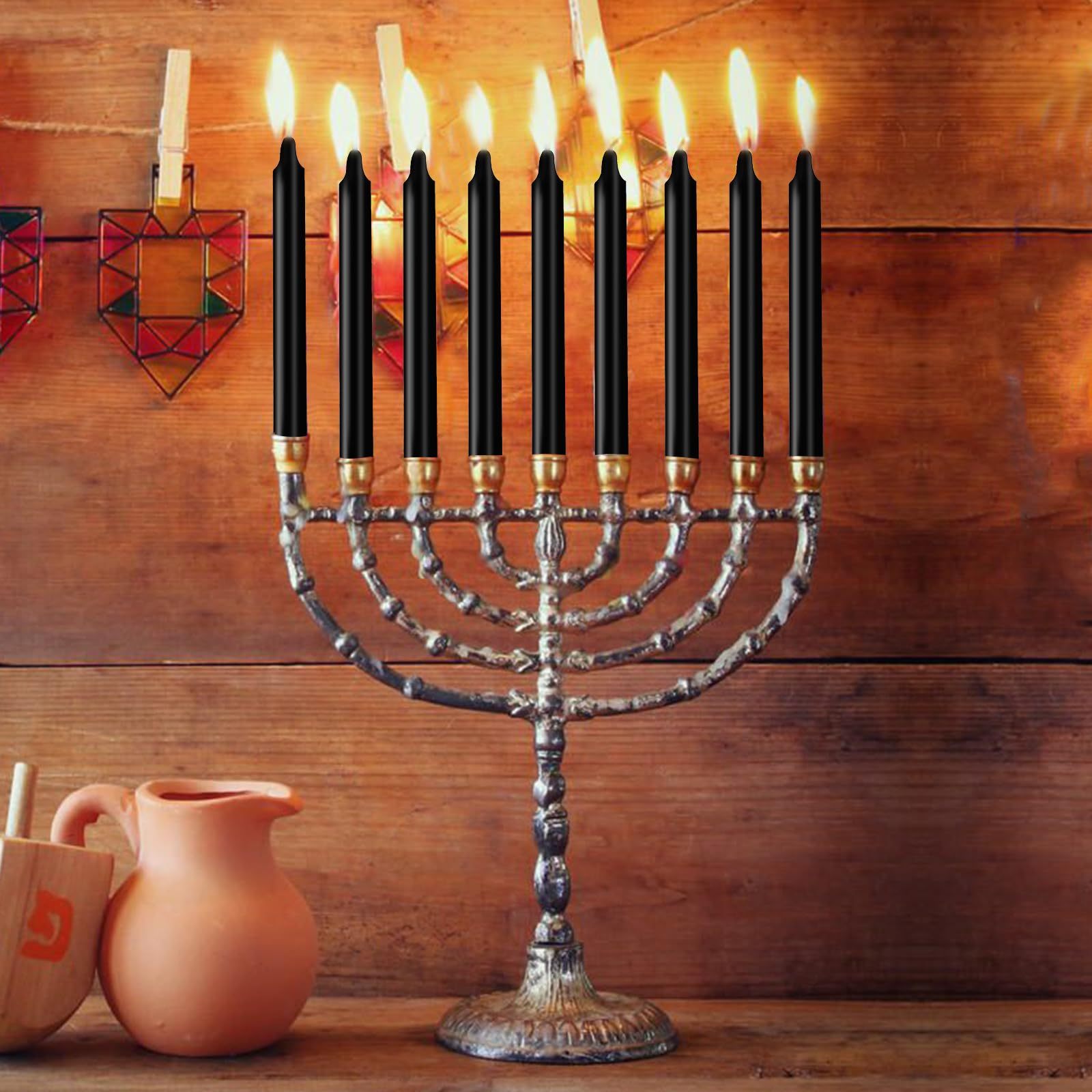 10/20pcs Black Spell Chime Candles – Premium Mini Unscented Taper Candles for Rituals, Prayer, Birthdays, Meditation, Altar, Spells, Chime Candles - 4 Inch Tall - Ideal for Witches