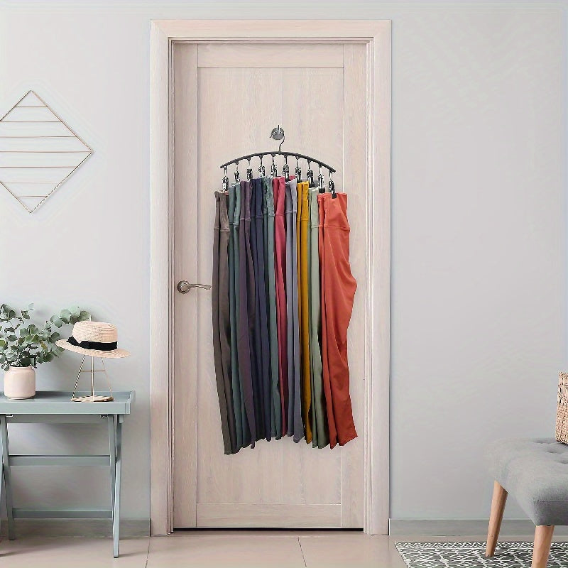 1pc/2pcs Pink Black Metal Clip Hanger with 10 Clips to Hold 10 Gaiters, Hangers, Space Saving Hanging Closet Organizer for Closet Organizer And Storage 319570992