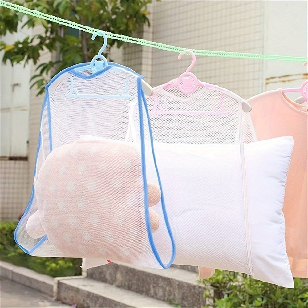 1/2pcs Multi-Functional Laundry Drying Net for Pillows And Toys, Fabric Care, Space-Saving And Organizing Mesh Bag