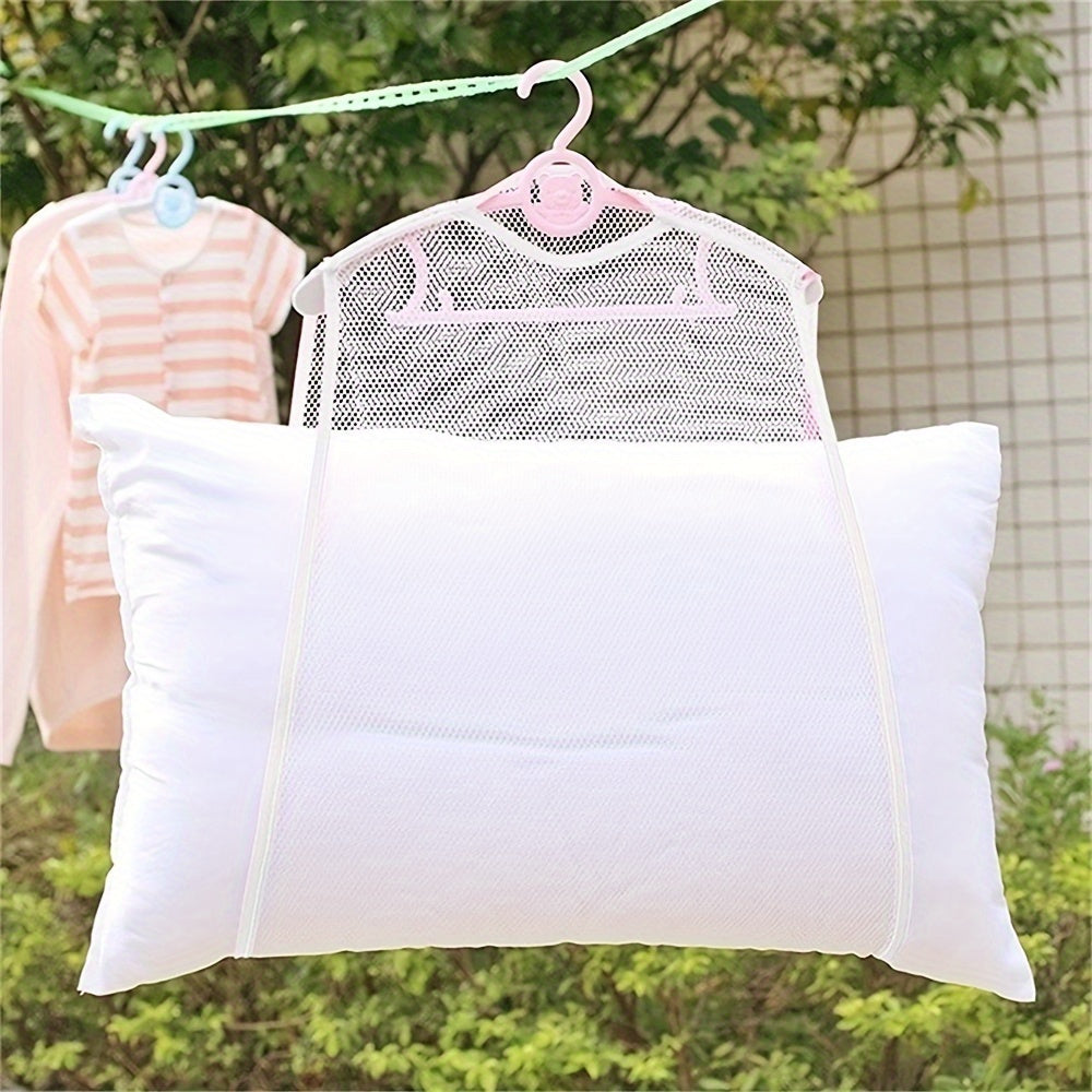 1/2pcs Multi-Functional Laundry Drying Net for Pillows And Toys, Fabric Care, Space-Saving And Organizing Mesh Bag