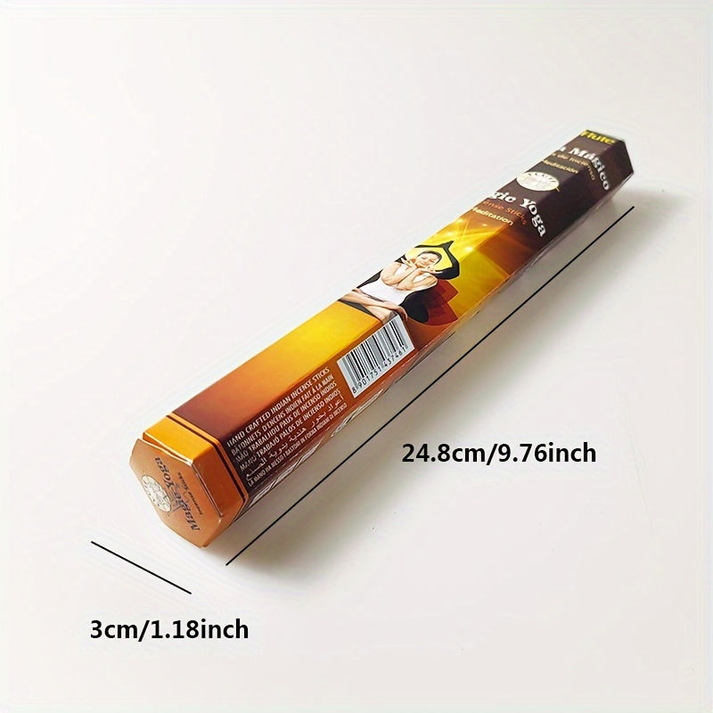 20 sticks/box - 35 scents to choose from, including incense, rose, jasmine, osmanthus and amber. These incense sticks are perfect for air purification in living rooms, bedrooms, and hotels, and are also suitable for offices and entertainment venues to rel