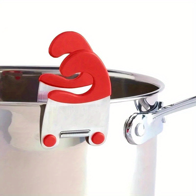 Classic Multifunctional Stainless Steel Kitchen Utensil Holder - Pot Side Clip, Anti-Scald Spoon Rest, No Electricity Needed