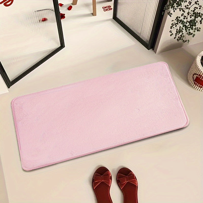 1pc Soft Floor Mat, Absorbent & Quick-drying Kitchen Floor Carpet, Non-slip Entry Doorway Floor Rug, Comfortable Memory Foam Cushioned Bathroom Foot Pad, For Bathroom Bedroom Kitchen Living Room Corrido, Ideal Living Room Supplies, Home Decoration