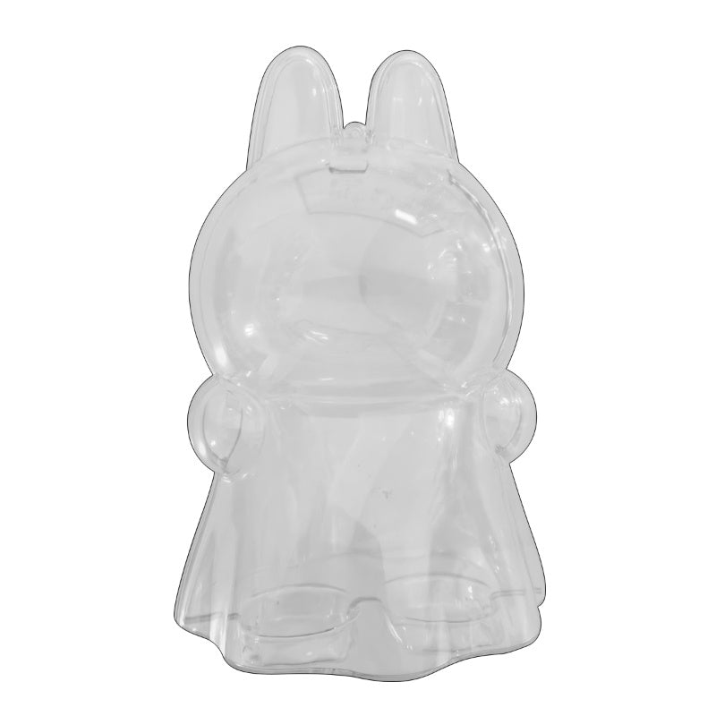 LABUBU Monster Series Transparent Acrylic Protective Case - Dustproof Storage Box, Lightweight & Hand-Washable, Ideal for Collectible Figurines & Home Decor Accessories, Collectible Storage|Playful Design|Glossy Finish, Monster Figurines