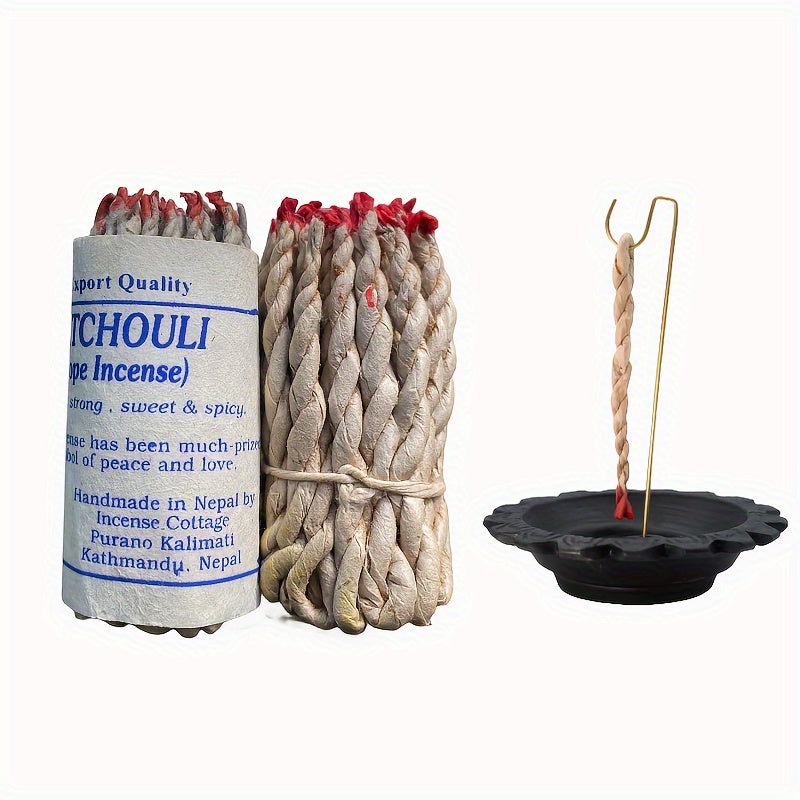 40pcs of Himalayan Rope Incense , Spiritual Blessings, And Elimination of Negative Energy. Handmade Traditional Rope Incense with White Sage, Sabbatical, Patchouli, And Cedar.