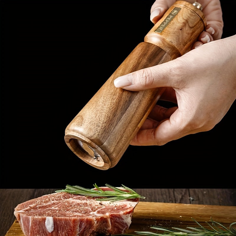 2pcs, Acacia Pepper Grinder Set