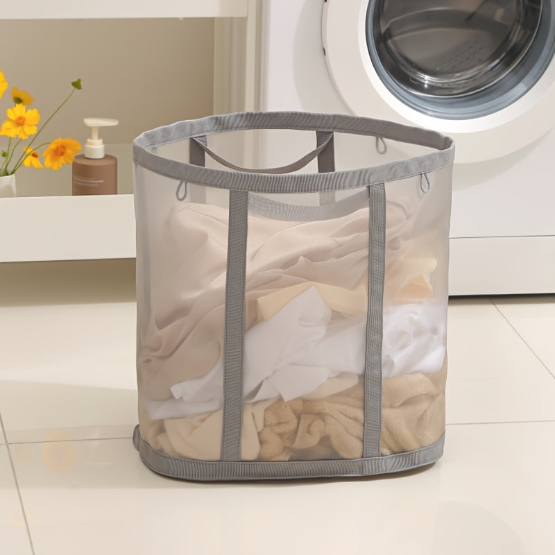 [Folding Laundry Basket] 1 Folding Laundry Basket | Portable Dirty Clothes Storage Bag with Handle, Suitable for Bedroom, Laundry Room, Bathroom, Toys and Sundries, Festival Gifts, Mother's Day Gifts